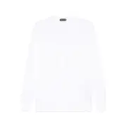 [Tom Ford] Tom Ford Long-sleeve Button-placket T-shirt 50 IT WHITE