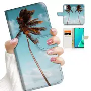 ( For Vivo Y11s ) Flip Case Cover AJ23046 Palm Tree