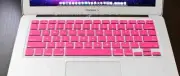2 Pink Silicone Keyboard Cover Skin for Apple Macbook Pro MAC 13 15 17 Air 13