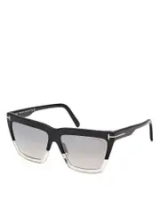 Tom Ford Eden Geometric Sunglasses, 56mm