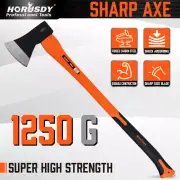 HORUSDY 79.7cm Long Axe Fiberglass Handle Wood Chopping Timber Branch Camping