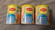 Lipton Sweetened Iced Tea Mix Peach Makes 10 Qts. Lot 3 Cans 23.6 Oz. Each NEW