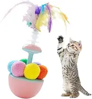 Feather Ball Cat Toy,Kitten Training Ball | Cat Feather Interactive Self-Play Enrichment Toys for Indoor Kittens Eliminating Boredom