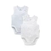 2-pack Singlet Bodysuit In Pale Blue Pack - Shop Now!