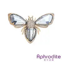 在飛比找momo購物網優惠-【Aphrodite 愛芙晶鑽】閃耀美鑽清透水晶鑲嵌小蜜蜂造