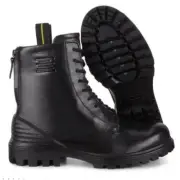 NEW Ecco TredTray Leather High Cut Combat Boots size EU39 US8-8.5