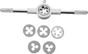 HOMOCONO 6pc Tap and Die Set M5-m10 Stainless Steel Threading Tool Kit Precision Machined Fast Threading