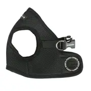 Puppia Soft Polyester Adjustable Dog Vest Harness Black XL