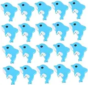 Angoily 20pcs Dolphin Erasers for Cute Cartoon Ocean Animal Pencil Erasers Classroom Rewards Fun Desk Decorations for Back to School Supplies Party Favors