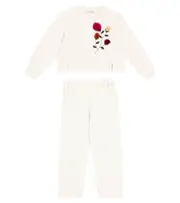 [Il Gufo] Il Gufo Cotton sweatshirt and sweatpants set Y 10 white