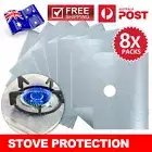 4/8PCS Stove Top Covers Reusable Non-stick Foil Gas Burner Protector Liner