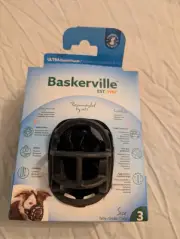 NIB Baskerville Ultra Basket Muzzle Sze 3 Welfare First Safety Comfort Vet Recom