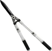 Hedge Trimmer, 2 Hands, Aluminium, Telescopic Non-Stick Steel Blades, TPR Handle, Cutting Adjustment