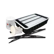 Sakura Front Wiper Blades & Filter Service Kit for Mitsubishi Lancer CJ
