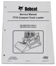 Bobcat T770 Track Loader Service Manual Shop Repair Book 1 Part Number # 6989476