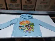 Nickelodeon Slime Hoodie Sweatshirt 90's Rugrats, SpongeBob, Hey Arnold, Sz L