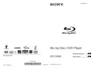 Sony BDP-CX960 Blu-ray Player Owners Manual