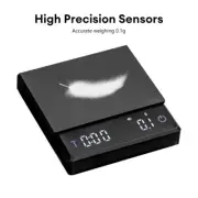 Mini Digital Coffee Scale with Timer 2kg/0.1g for Pour Over Drip Coffee Espresso