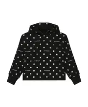 Givenchy Kids Monogram-Printed Drop-Shoulder Drawstring Hoodie 8Y,12Y Black