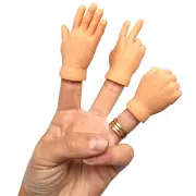 Rock Paper Scissors Mini Finger Hand Puppets 3 Pack