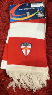 Rugby League World Cup 2008 England Scarf Offical Merchandise Burley Sekem