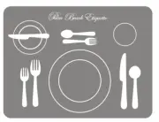 Table Manners Placemat NWT! Palm Beach Etiquette
