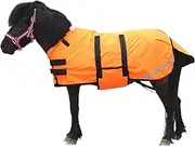 300D Pony/Shetty Horse Blanket, 150 g/m² Filling Outdoor Blanket for Ponies, Lightweight, Warm, Waterproof, Breathable and Tear-Resistant Winter Blanket for Ponies, Foals, Mini Horses, Dwarf