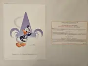 Disney Limited Edition Donald Ducks Lithograph With Certificate of Authenticity