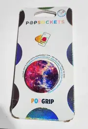 NEW Popsockets Phone Grip & Stand with Swappable Top - MAGENTA NEBULA