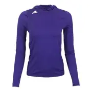 Adidas Women's Purple Climalite Iconic Training Hoodie CY7659