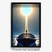 Pixel Art Poster - Pure Mooring (8 Bit Psychedelic Trippy Video Game Print)