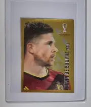 Kevin De Bruyne GOLD SP KOREA Ver 2022 Panini World Cup Qatar Coca Cola Sticker