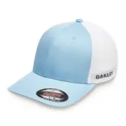 OAKLEY GOLF CRESTING TRUCKER CAP HAT FLEXFIT Stonewash Blue S/M L/XL F0S900832
