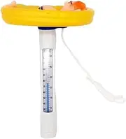 Pool Thermometer Multifunctional Floating Cartoon Style Water Thermometer for Spa Yellow, Pool Thermometer Floating Easy Read