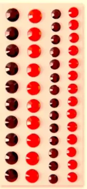 Gems Red Dark Fire Engine Reds Rhinestones Bling Recollections Stickers