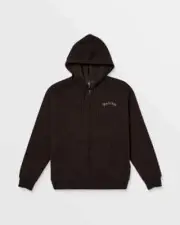 Volcom Roundabout full Zip Fleece Mens Hoodie - Stealth L NWT $70