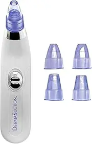 Derma Suction Blackhead Remover Pore Vacuum Cleaner, Facial Pore Cleanser Sucker Spot Pimple Whitehead Black Head Deep Suction
