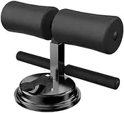 Adjustable Abdominal Sit Up Bar Self Suction Upgraded Design Assistant Sit Up Device Home Workout Black Floor for Men and Women