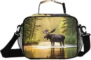 Elk Sunlight Water Insulated Lunch Box for Women Men - Ideal for Work, Picnics - Includes Adjustable Shoulder Strap