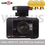 Lukas H939 3.5“ 2ch FHD HDR 60fps Quad Core 32GB Car Dash Camera Blackbox