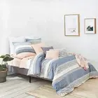 Splendid Tuscan Stripe Duvet Cover Set, Twin NWT Blue