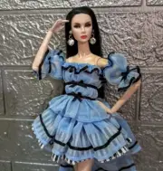 Alice in Wonderland Dress in blue, limited exclusive for FR Barbie Poppy Parker
