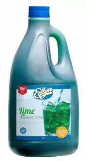 DIET LIME LOW JOULE CORDIAL 2 Litre Gluten Free - FREE POST