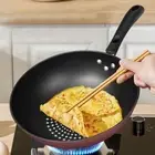 Skillet with Lid Flat Bottom Electric Frying Pans Stainless Steel Wok Pan
