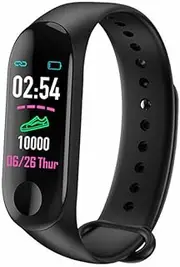 Bluetooth Smart Watch Pedometer Step Counter, Fitness Tracker, Activity Tracker Sleep Monitor Health Tracker for Women Men Kids (Black)