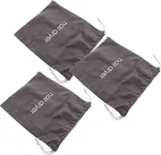 COLLBATH 3pcs Hair Dryer Drawstring Storage Bags Durable Canvas Pouches for Hair Tools Spacious Interior for Hairdryer and Accessories Travel Friendly Hotel Room Organizer
