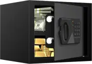 1.2 Cub Small Fireproof Safe for Home Use, Digital Home Safe Fireproof Waterproo
