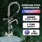 Commercial Kitchen Pre-Rinse Arm Mixer Tap Spray Trigger Gun Pot Filler 600MM