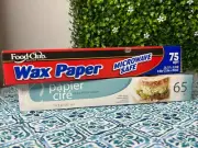 New Vintage Food Club Wax Paper 75 Sq Ft Cire Wax Paper 65 Sq Ft