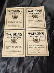 4 Vintage Watson's Bar Special/Kentucky Whiskey/Louisville, Kentucky